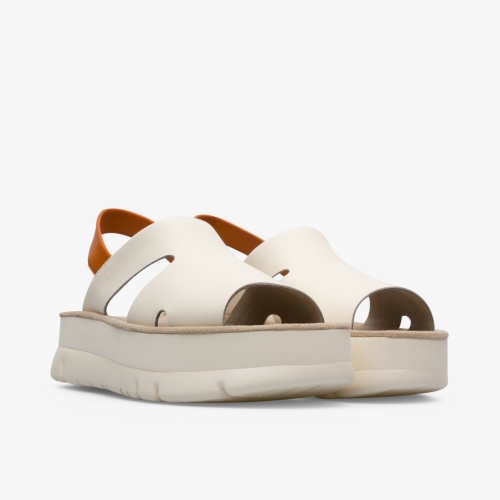 Camper Oruga Sandals Cream - Womens Singapore PHBEQK-041